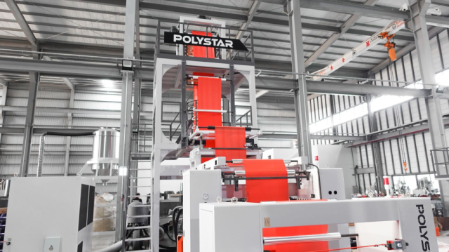 単層高吐出インフレーションフィルム成形機｜POLYSTAR機械